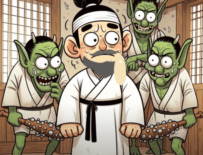 혹부리 영감을 만난 도깨비